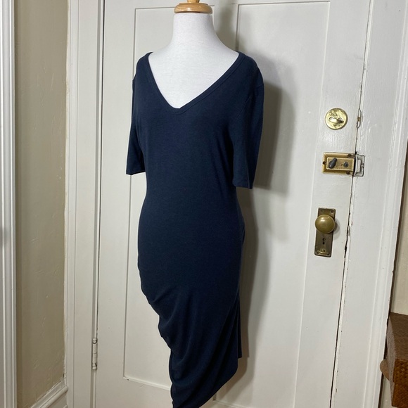 T by Alexander Wang Dresses & Skirts - T Alexander Wang V Neck Modal Blend Short Sleeve Hem Jersey L